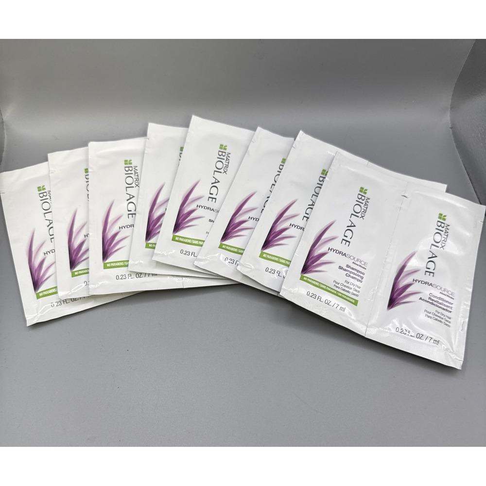Biolage Hydra Source Shampoo + Cream Conditioner Travel TSA Sample Size Lot-8